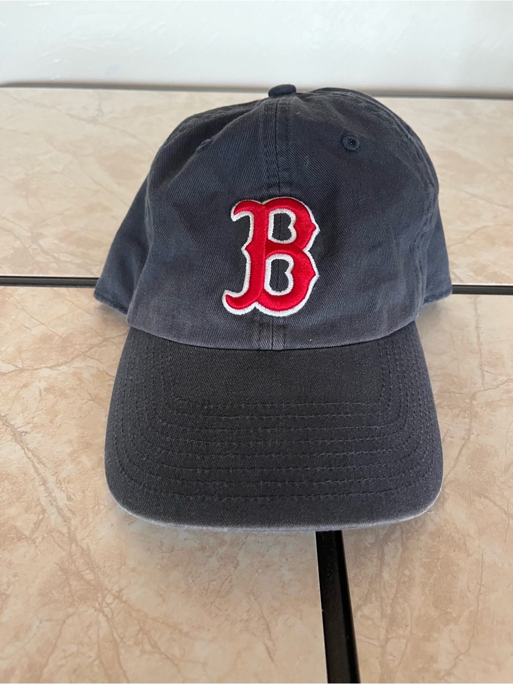 Red Sox Navy Baseball Cap Logo